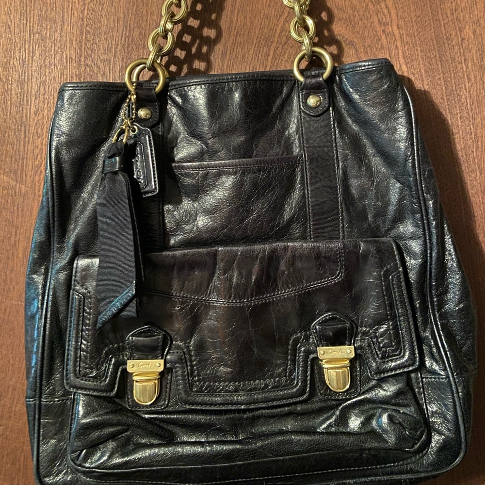 Coach black poppy